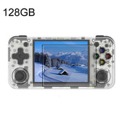 ANBERNIC RG35XX H Handheld Game Console 3.5 Inch IPS Screen Linux System 64GB+128GB(Transparent White)
