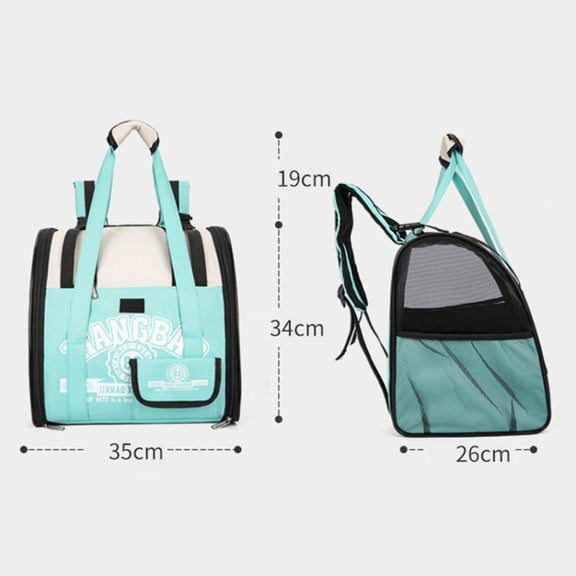 Simple Contrasting Pet Backpack Space Capsule Cat Bag Shoulder Dog Bag(Model 5 Pink)