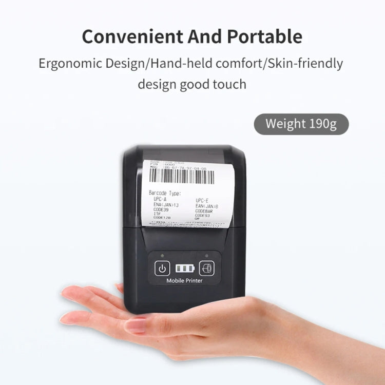58mm Portable USB Charging Home Phone Bluetooth Thermal Printer(UK Plug)