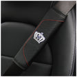 Car Seat Belt Cover Carbon Fiber Leather Auto Seat Shoulder Protection, Style: Crown Black - free shipping - PMC TechLife - Order now!
