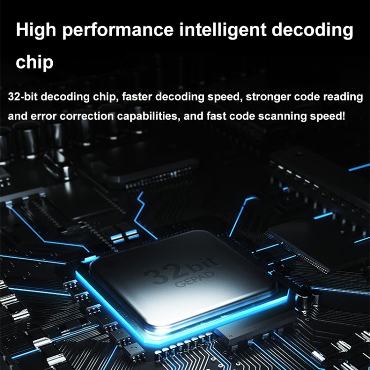 QR Code Scanner Mobile Phone Screen Supermarket Cashier Scanner, Model: Bluetooth Wireless