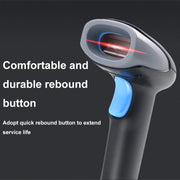QR Code Scanner Mobile Phone Screen Supermarket Cashier Scanner, Model: Bluetooth Wireless