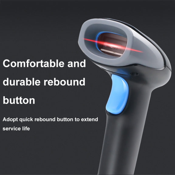 QR Code Scanner Mobile Phone Screen Supermarket Cashier Scanner, Model: Bluetooth Wireless