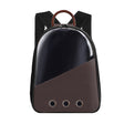 PU Pet Bag Cats And Dogs Outing Carrying Capsule Double Shoulder Backpacks(Model 1 Brown) - Pet Bags by PMC TechLife | Online Shopping South Africa | PMC TechLife | Buy Now Pay Later Mobicred