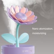 Flower Spray Hhydrating Colorful Atmosphere Light USB Aromatherapy Humidifier, Color: Sunflower Purple