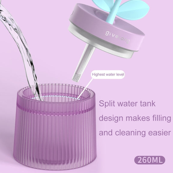Flower Spray Hhydrating Colorful Atmosphere Light USB Aromatherapy Humidifier, Color: Gardenia Green