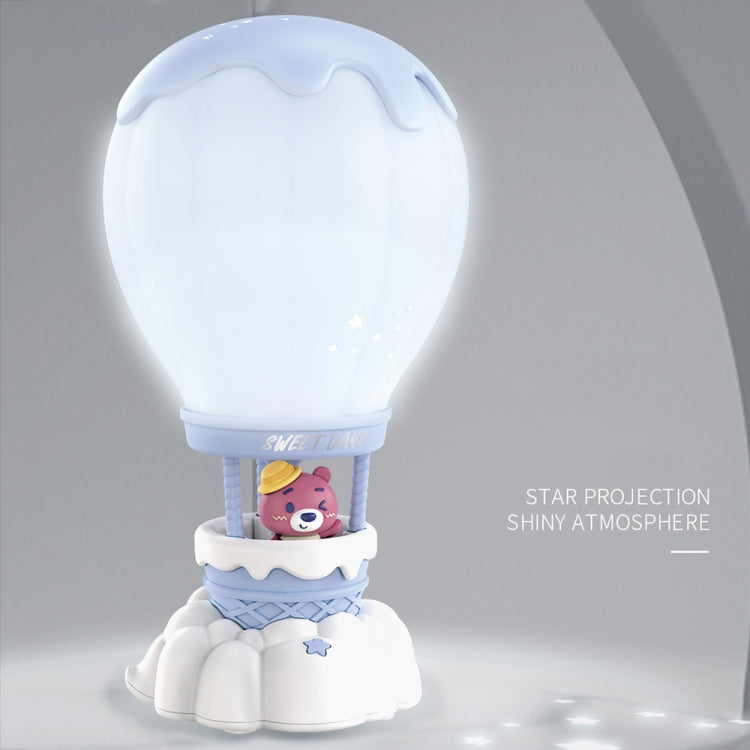 Cartoon Balloon Shape USB Charging Eye Protection LED Night Light Bedroom Reading Table Lamp, Color: Pink