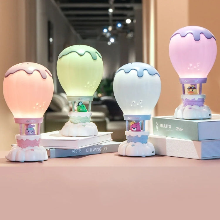 Cartoon Balloon Shape USB Charging Eye Protection LED Night Light Bedroom Reading Table Lamp, Color: Pink