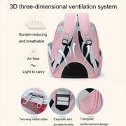 Cartoon Pattern Cat Transparent Pet Bag Space Capsule Portable Pet Backpack, Color: Grey