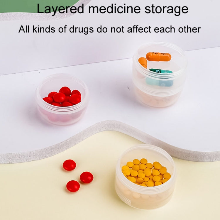 Portable 4 In 1 Mini Pill Box Multifunctional Cutting And Dispensing Device(Pink)