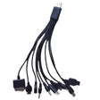 10 In 1 Multifunction USB Charging Cable For IPhone / PSP / Camera / Nokia / HTC / LG / Samsung(Black) - Multifunctional Cable by PMC TechLife | Online Shopping South Africa | PMC TechLife