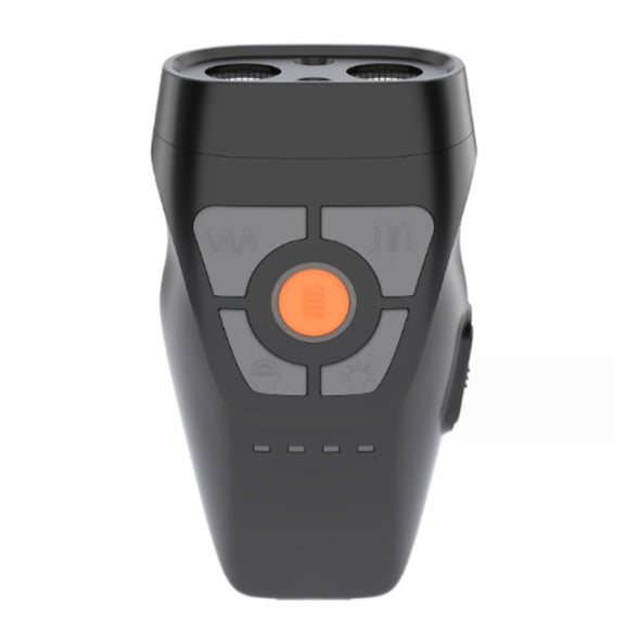 Dual Ultrasonic Repeller Pet Stop Barker With Mobile Power Supply Flashing Lighting Horn Function(Black)