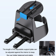 Multifunctional Car Air Conditioner Outlet Cup Holder Ashtray(Black)