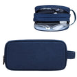 SM09 Double-layer Large Capacity Digital Accessories Storage Bag, Color: Navy Blue - Digital Storage Bag by PMC Jewellery | Online Shopping South Africa | PMC Jewellery | Buy Now Pay Later Mobicred