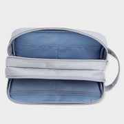 SM09 Double-layer Large Capacity Digital Accessories Storage Bag, Color: Gray