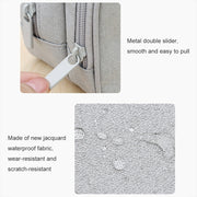 SM09 Double-layer Large Capacity Digital Accessories Storage Bag, Color: Dark Gray