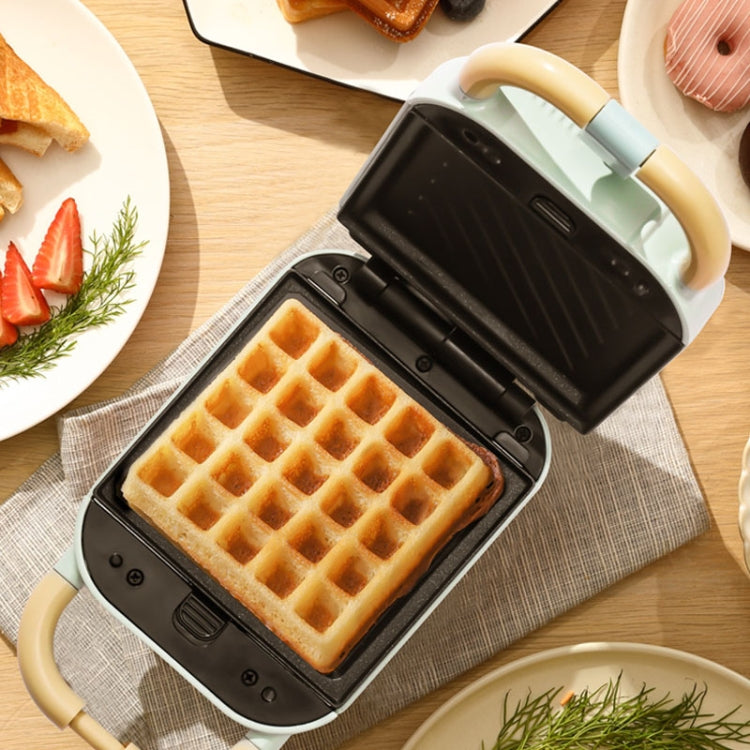2 In 1 YIDPU Multifunctional Family Breakfast Maker Light Diet Sandwich Waffle Baker, CN Plug(Green)