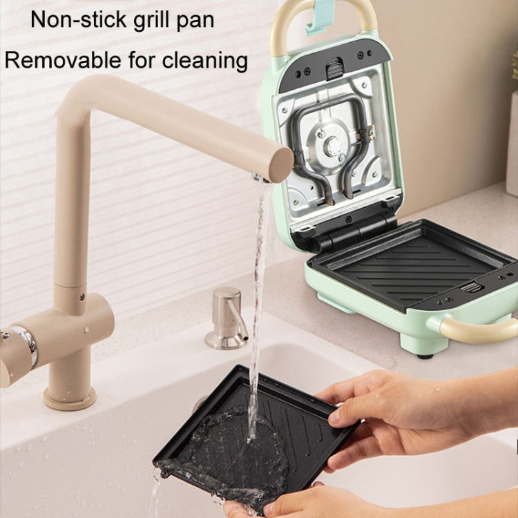 6 In 1 YIDPU Multifunctional Family Breakfast Maker Light Diet Sandwich Waffle Baker, CN Plug(Green)