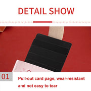 Pull-out Multi-card Slot ID Card Holder  Large Capacity Cartoon Card Bag, Color: Bear