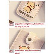 Pull-out Multi-card Slot ID Card Holder  Large Capacity Cartoon Card Bag, Color: Bear
