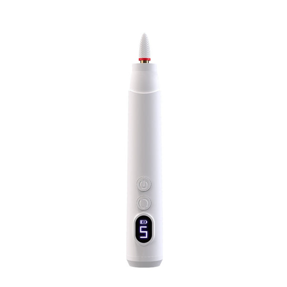HX-10 LED Digital Display Multifunctional Nail Polisher Polishing and Exfoliating Manicure Tools(Pink)
