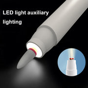 HX-10 LED Digital Display Multifunctional Nail Polisher Polishing and Exfoliating Manicure Tools(White)