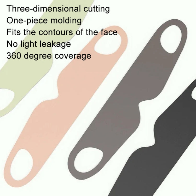 Strong Blackout Soft Relieve Fatigue Eye Protection Skin-Friendly Breathable Elasticity Washable Eye Mask, Size: L(Black)