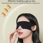 Strong Blackout Soft Relieve Fatigue Eye Protection Skin-Friendly Breathable Elasticity Washable Eye Mask, Size: L(Black)