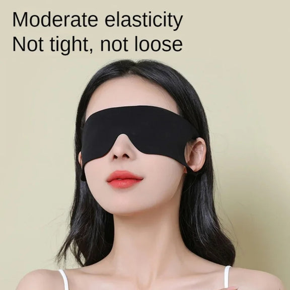 Strong Blackout Soft Relieve Fatigue Eye Protection Skin-Friendly Breathable Elasticity Washable Eye Mask, Size: L(Pink)