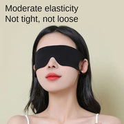 Strong Blackout Soft Relieve Fatigue Eye Protection Skin-Friendly Breathable Elasticity Washable Eye Mask, Size: L(Black)