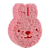 Baby Bathing Wood Pulp Sponge Cute Cartoon Soft Bath Sponge Bath Scrubber, Model: Bunny