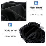 Electronic Bicycle Thickened Leather Heat Insulation Water-resistant Universal Seat Cushion Covers, For: Front Seat