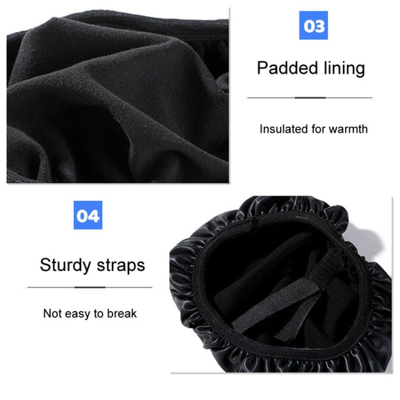 Electronic Bicycle Thickened Leather Heat Insulation Water-resistant Universal Seat Cushion Covers, For: Front Seat