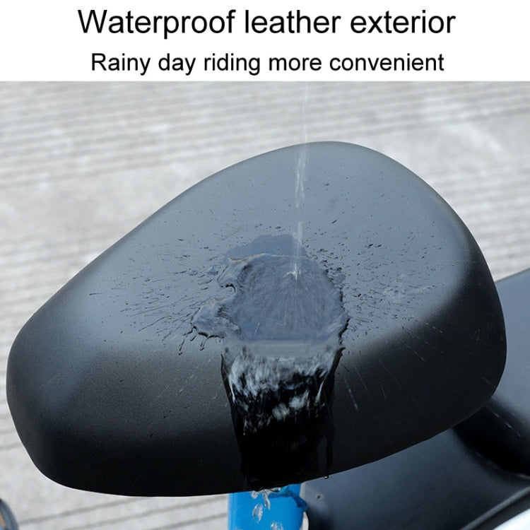 Electronic Bicycle Thickened Leather Heat Insulation Water-resistant Universal Seat Cushion Covers, For: Front Seat