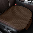 Non-Slip Rhombus Imitation Linen Car Seat Cushion, Color: Brown Front Row - Seat Accessories by PMC TechLife | Online Shopping South Africa | PMC TechLife | Buy Now Pay Later Mobicred