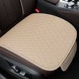 Non-Slip Rhombus Imitation Linen Car Seat Cushion, Color: Beige Front Row - Seat Accessories by PMC TechLife | Online Shopping South Africa | PMC TechLife | Buy Now Pay Later Mobicred