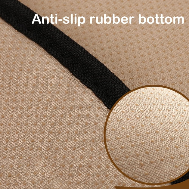 Non-Slip Rhombus Imitation Linen Car Seat Cushion, Color: Gray Front Row