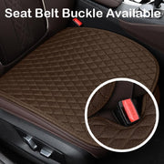 Non-Slip Rhombus Imitation Linen Car Seat Cushion, Color: Gray Front Row