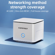 COMFAST CF-WR651AC  AC1200 Mesh Wireless Router 2.4G&5G Wi-Fi Repeater Amplifier