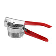 Stainless Steel Potato Press Manual Juicer Vegetable And Fruit Squeezer, Model: SJ-04 Side Hole Red - Stirrer & Squeezer by PMc TechLife | Online Shopping South Africa | PMc TechLife | Buy Now Pay Later Mobicred