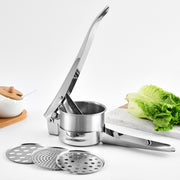Stainless Steel Potato Press Manual Juicer Vegetable And Fruit Squeezer, Model: SJ-02 Side Hole
