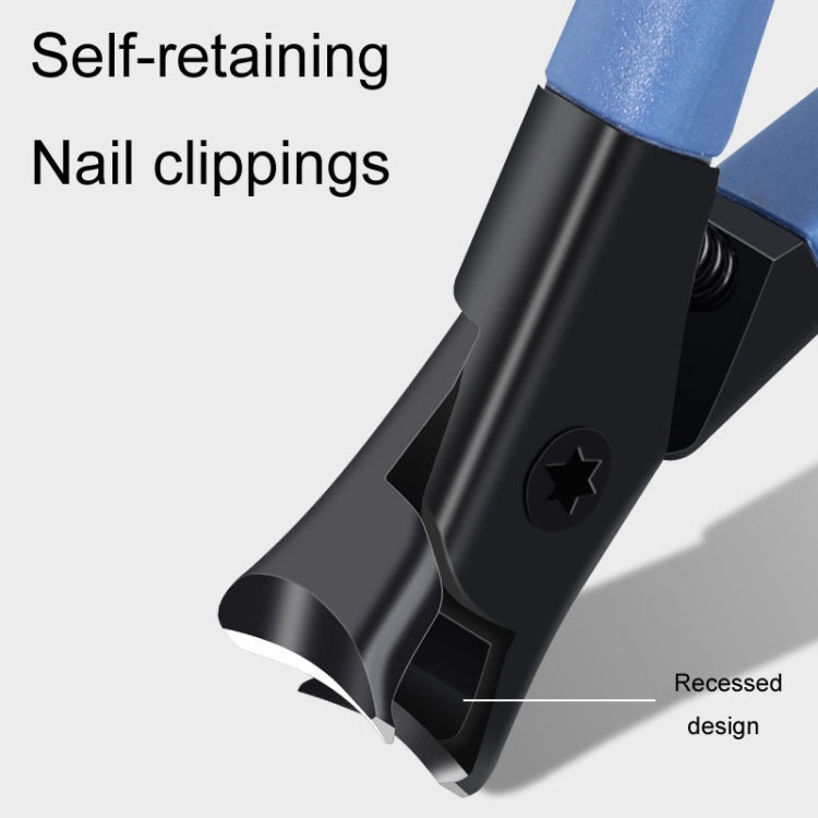 Large Opening For Thick And Hard Nail Clippers Anti-Splash Nail Scissors(Blue)