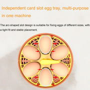 6-Eggs Small Household Experimental Children Smart Chicken Incubators, Spec: Dual-electric Automatic US Plug