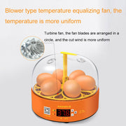 6-Eggs Small Household Experimental Children Smart Chicken Incubators, Spec: Manual EU Plug
