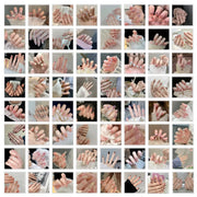 24pcs/box Handmade Nail Glitter Nail Jelly Glue Finished Patch, Color: BY43(Wear Tool Bag)