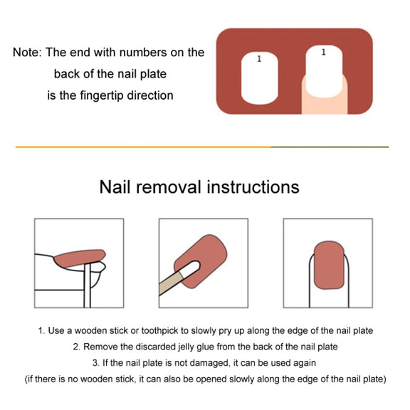 24pcs/box Handmade Nail Glitter Nail Jelly Glue Finished Patch, Color: BY95(Wear Tool Bag)