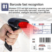 NETUM One-Dimensional Self-Sensing Code Sweeper Handheld Mobile Red Light Scanning Machine, Model: Wired With Bracket