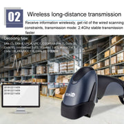 NETUM One-Dimensional Self-Sensing Code Sweeper Handheld Mobile Red Light Scanning Machine, Model: Wired