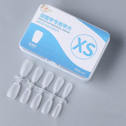 10pairs Of 100pcs/Box Frosted False Nails Artificial Tip, Shape: Short Trapezoid XS