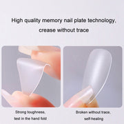 10pairs Of 100pcs/Box Frosted False Nails Artificial Tip, Shape: Long Ellipse XS